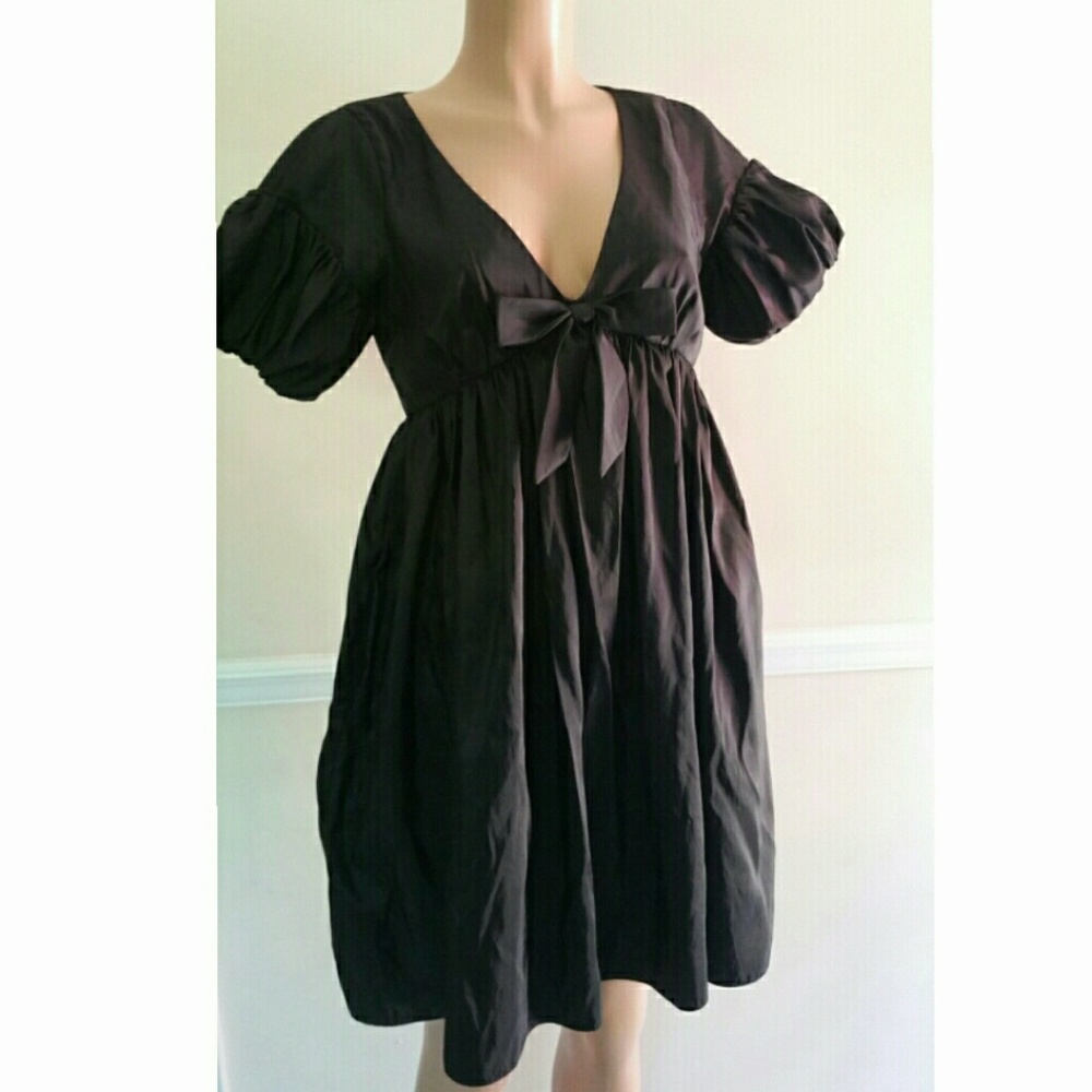 Balloon Sleeve Babydoll Dress